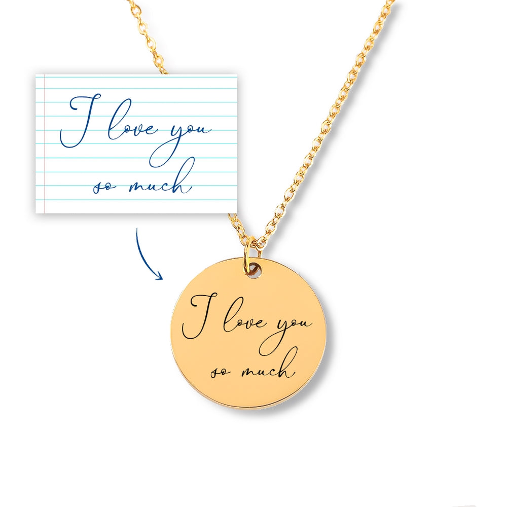 To my Daughter Disc Necklace - black