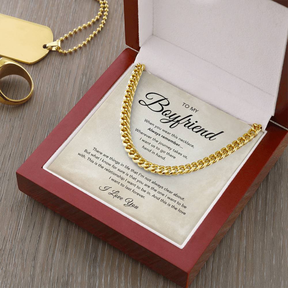 Boyfriend Necklace - Cuban Link Chain - Beije