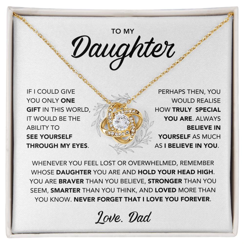 To My Daughter Necklace - Gift from Dad