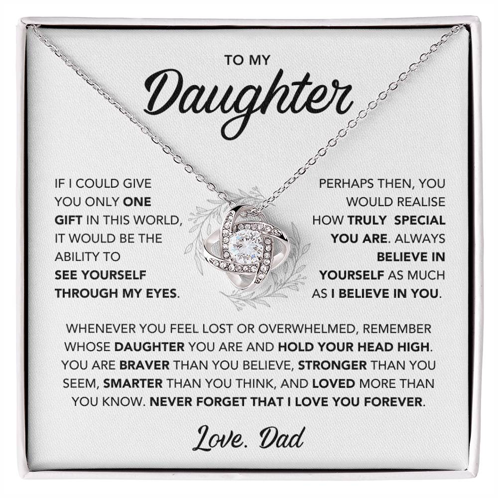 To My Daughter Necklace - Gift from Dad