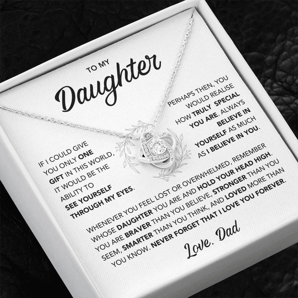 To My Daughter Necklace - Gift from Dad