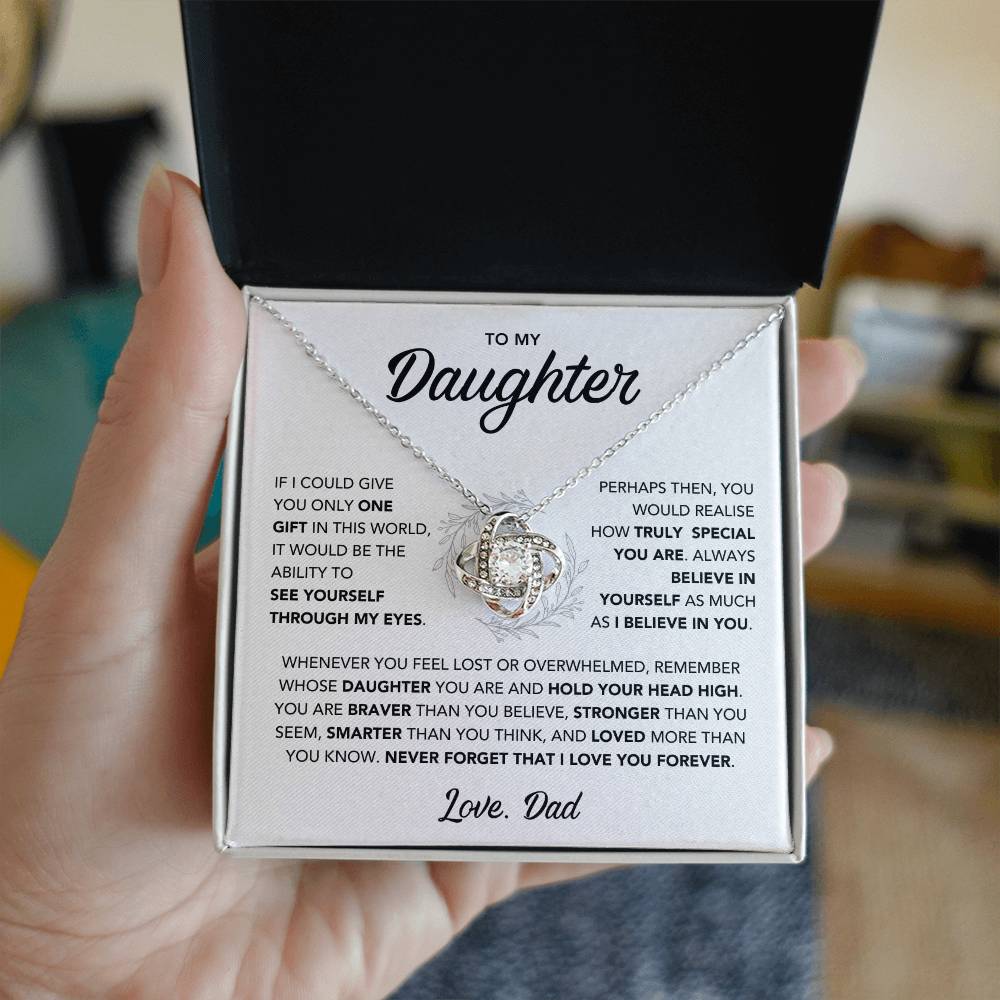 To My Daughter Necklace - Gift from Dad