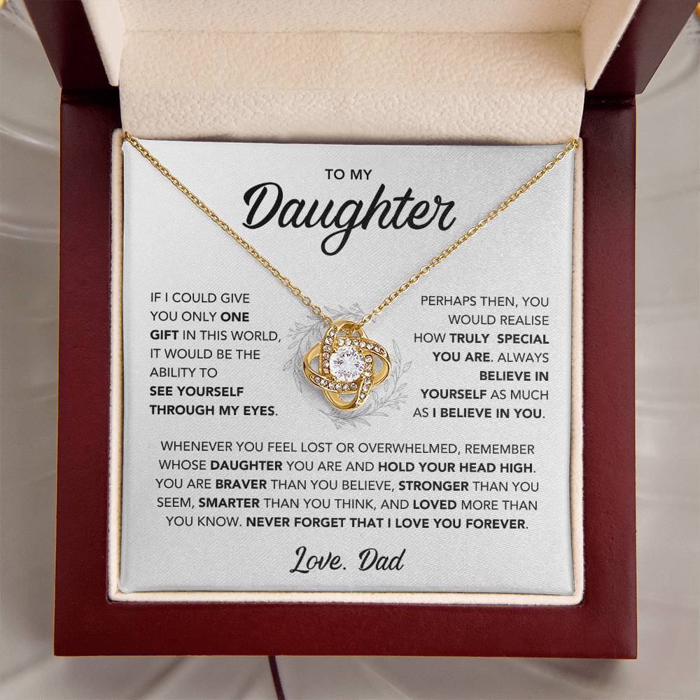 To My Daughter Necklace - Gift from Dad