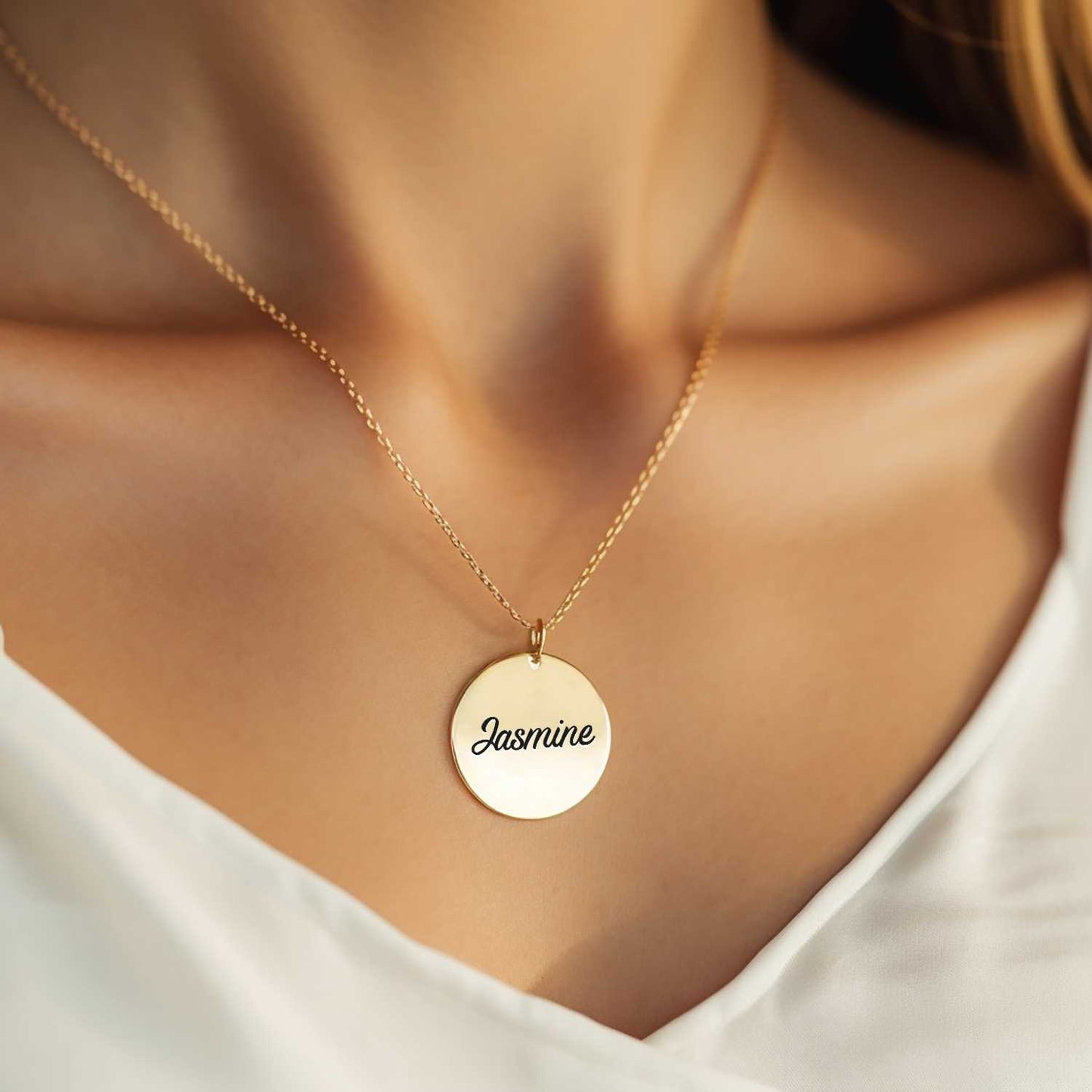 To My Daughter Gift From Dad - Disc Necklace