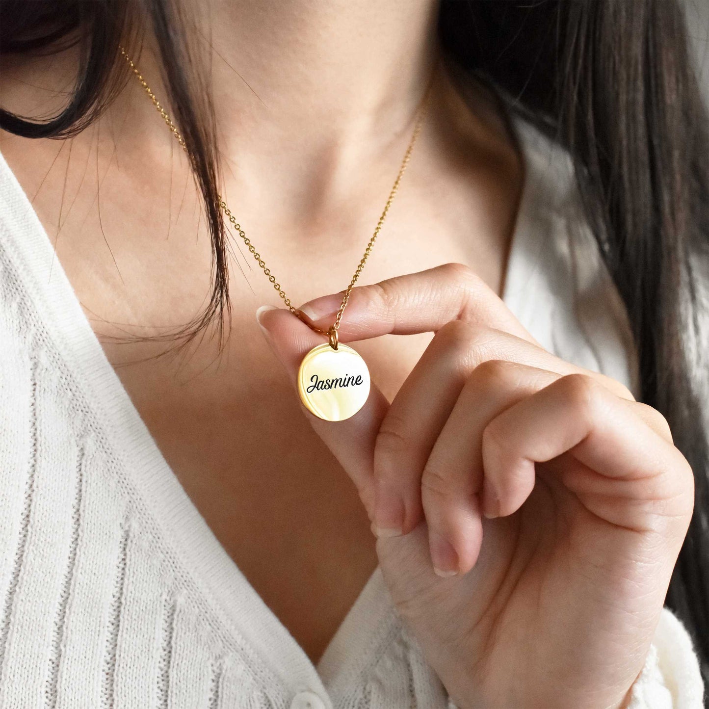 To My Daughter Gift From Dad - Disc Necklace