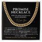 Boyfriend Gift, Promise Necklace - You Mean The World To Me