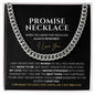 Boyfriend Gift, Promise Necklace - You Mean The World To Me