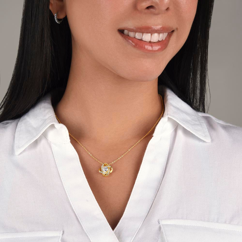 To My Daughter - One Whish - Love-knot Necklace