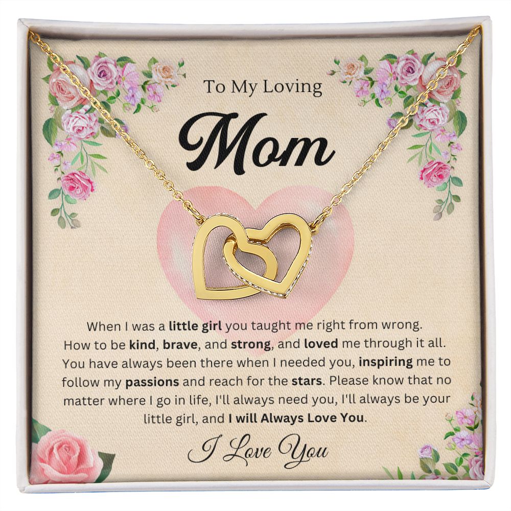 To mom from daughter - Interlocking Hearts