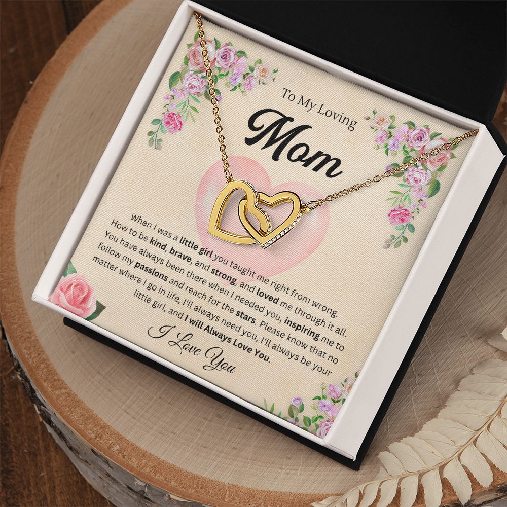 To mom from daughter - Interlocking Hearts