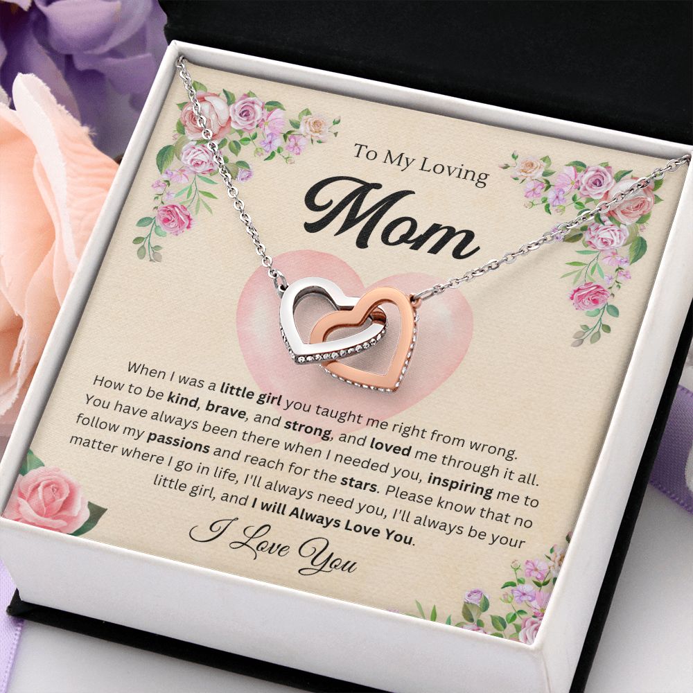 To mom from daughter - Interlocking Hearts