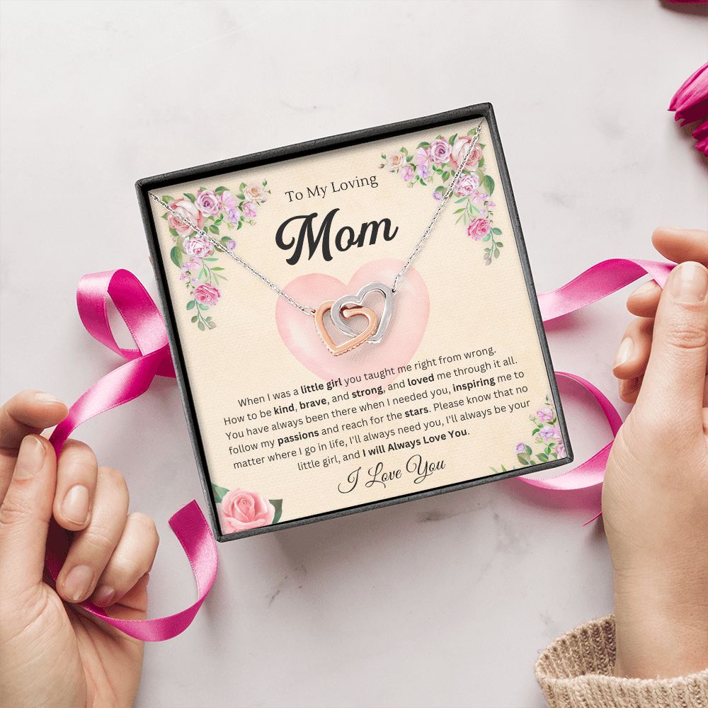 To mom from daughter - Interlocking Hearts