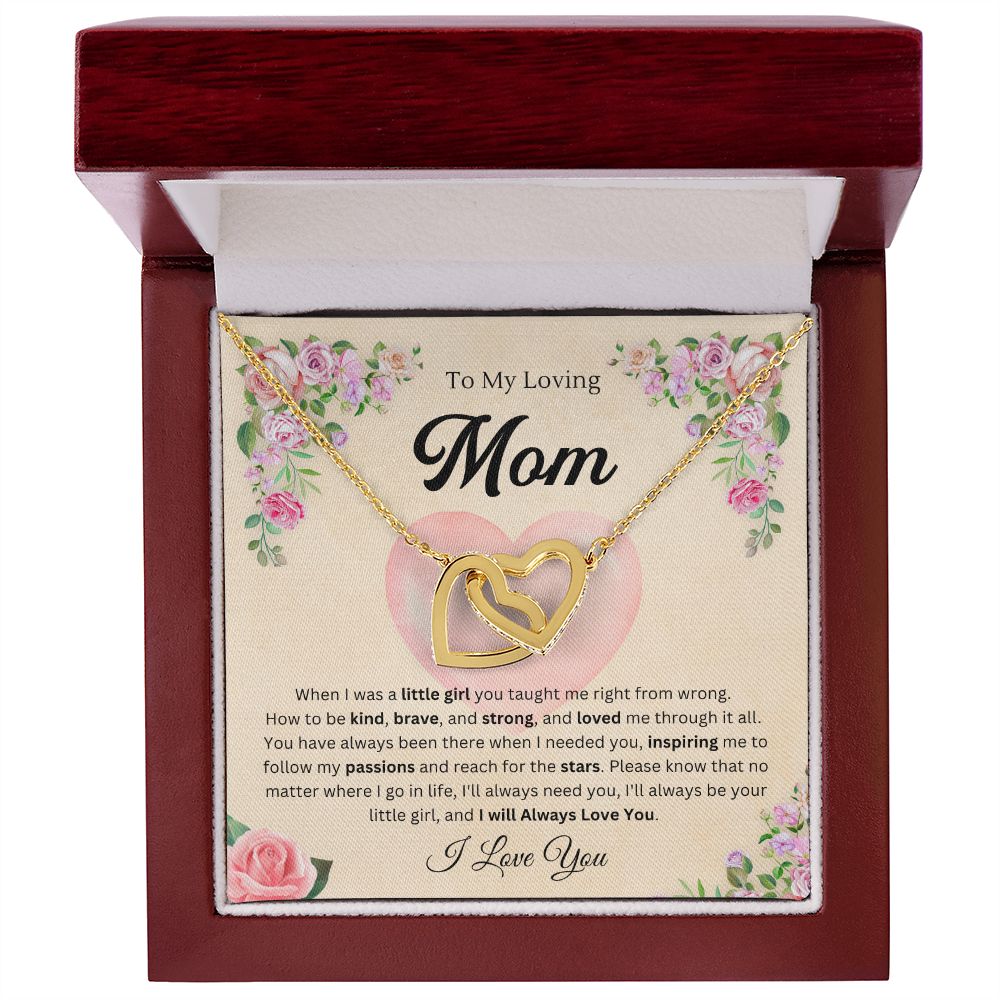 To mom from daughter - Interlocking Hearts