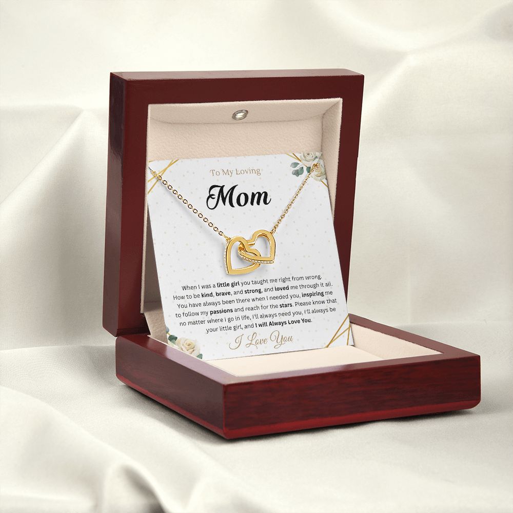 To mom from Daughter Interlocking Hearts