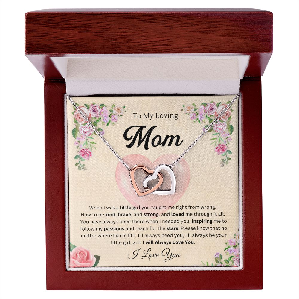 To mom from daughter - Interlocking Hearts