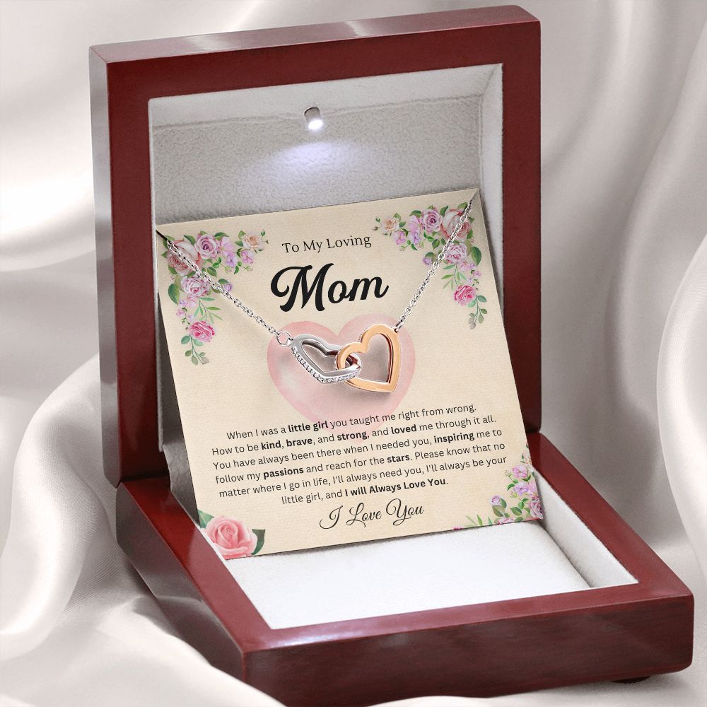 To mom from daughter - Interlocking Hearts