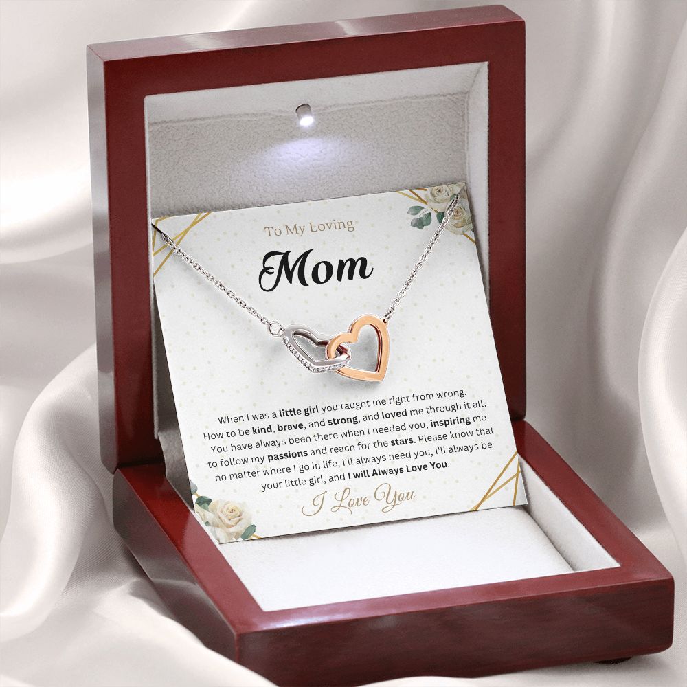 To mom from Daughter Interlocking Hearts