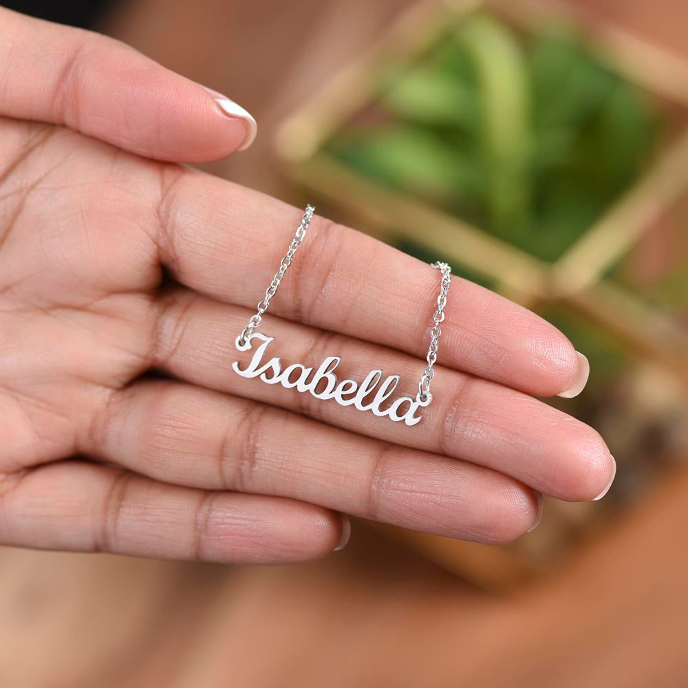 To Wednesday from Morticia - Custom Name Necklace