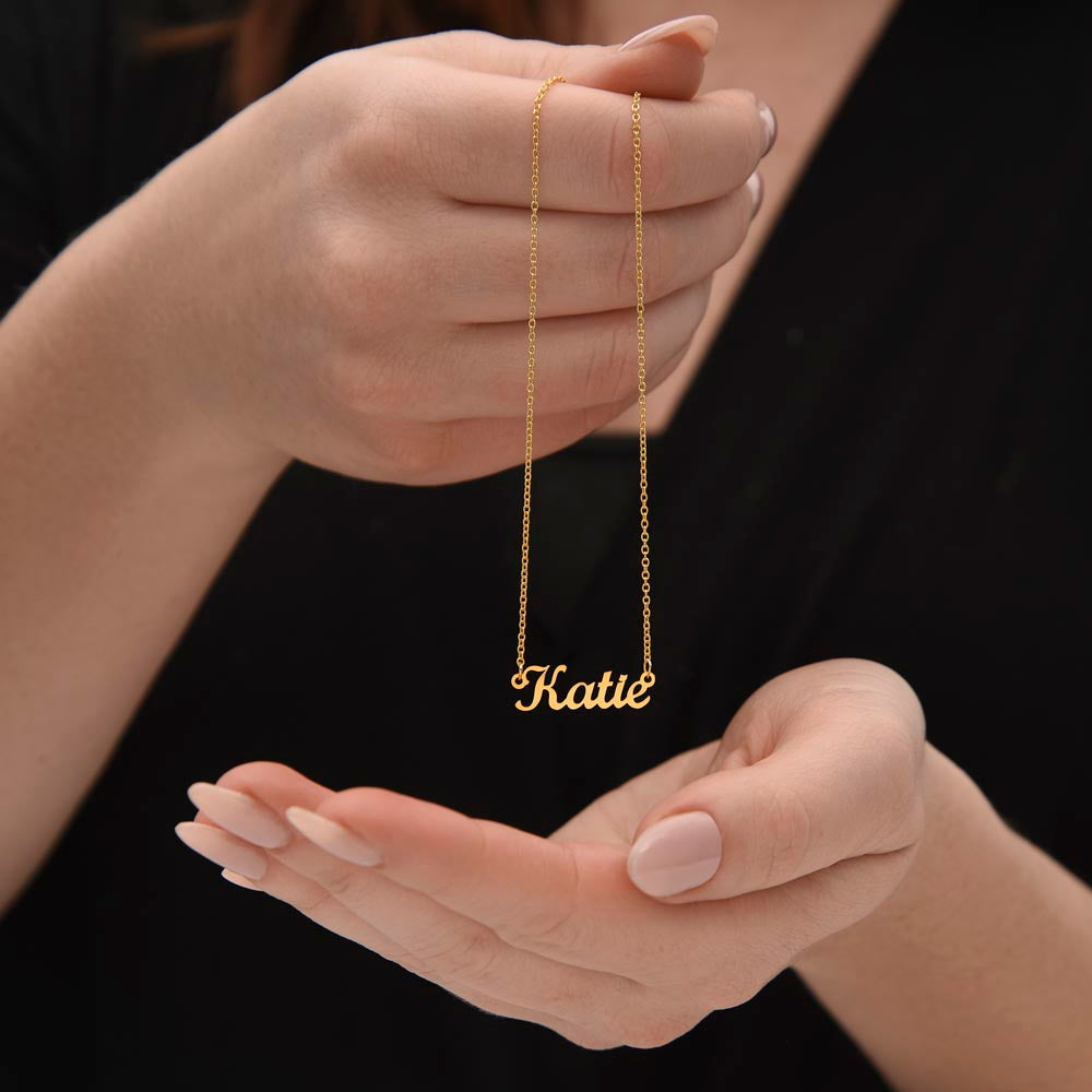 To Wednesday from Morticia - Custom Name Necklace