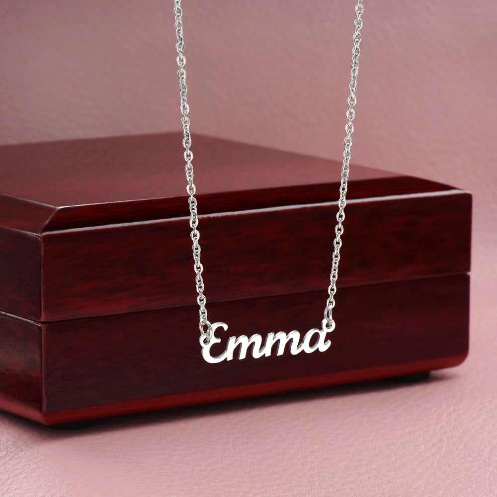 To Wednesday from Morticia - Custom Name Necklace
