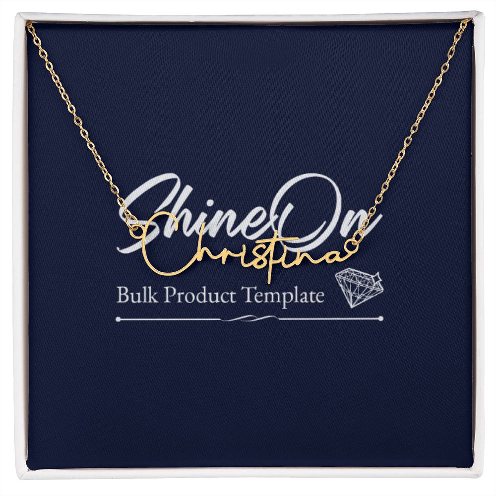 Script Name Necklace