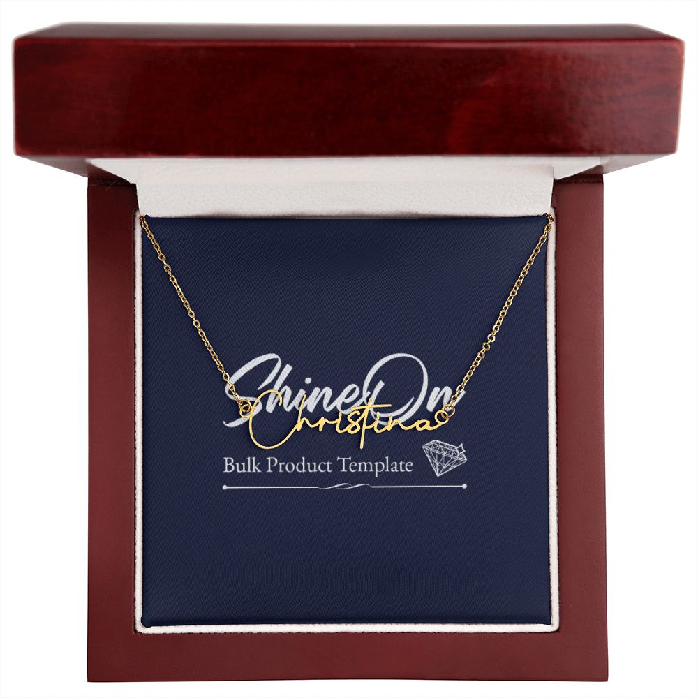 Script Name Necklace