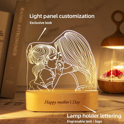 Mother's Day Acrylic Lamp