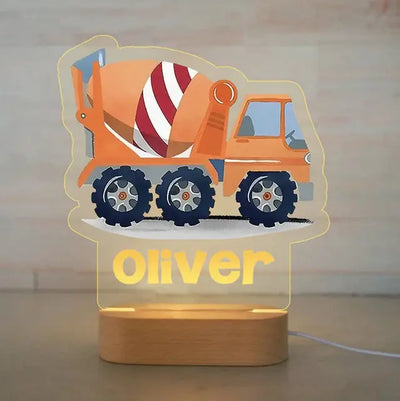 Personalized Children Animal Night Light Custom Name Acrylic Lamp For Baby Kids Bedroom Home Decoration Birthday Christmas Gift