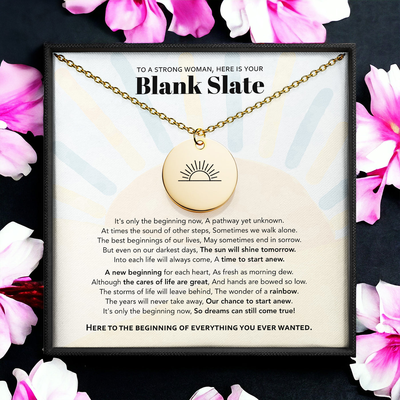 Disc Necklace Blank Slate