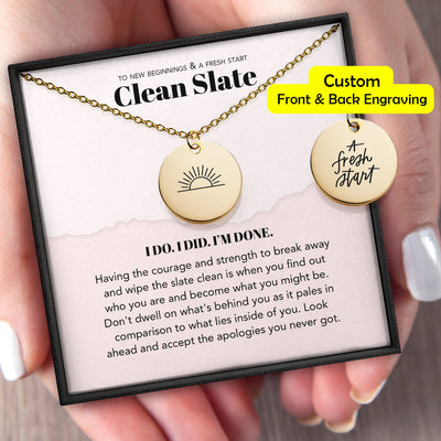 Disc Necklace Clean Slate