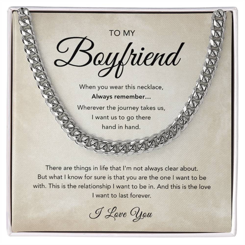 Boyfriend Necklace - Cuban Link Chain - Beije