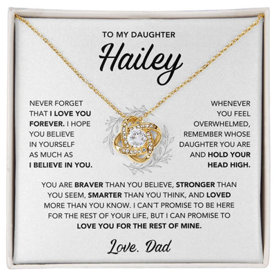 To My Daughter Necklace from Dad - newer