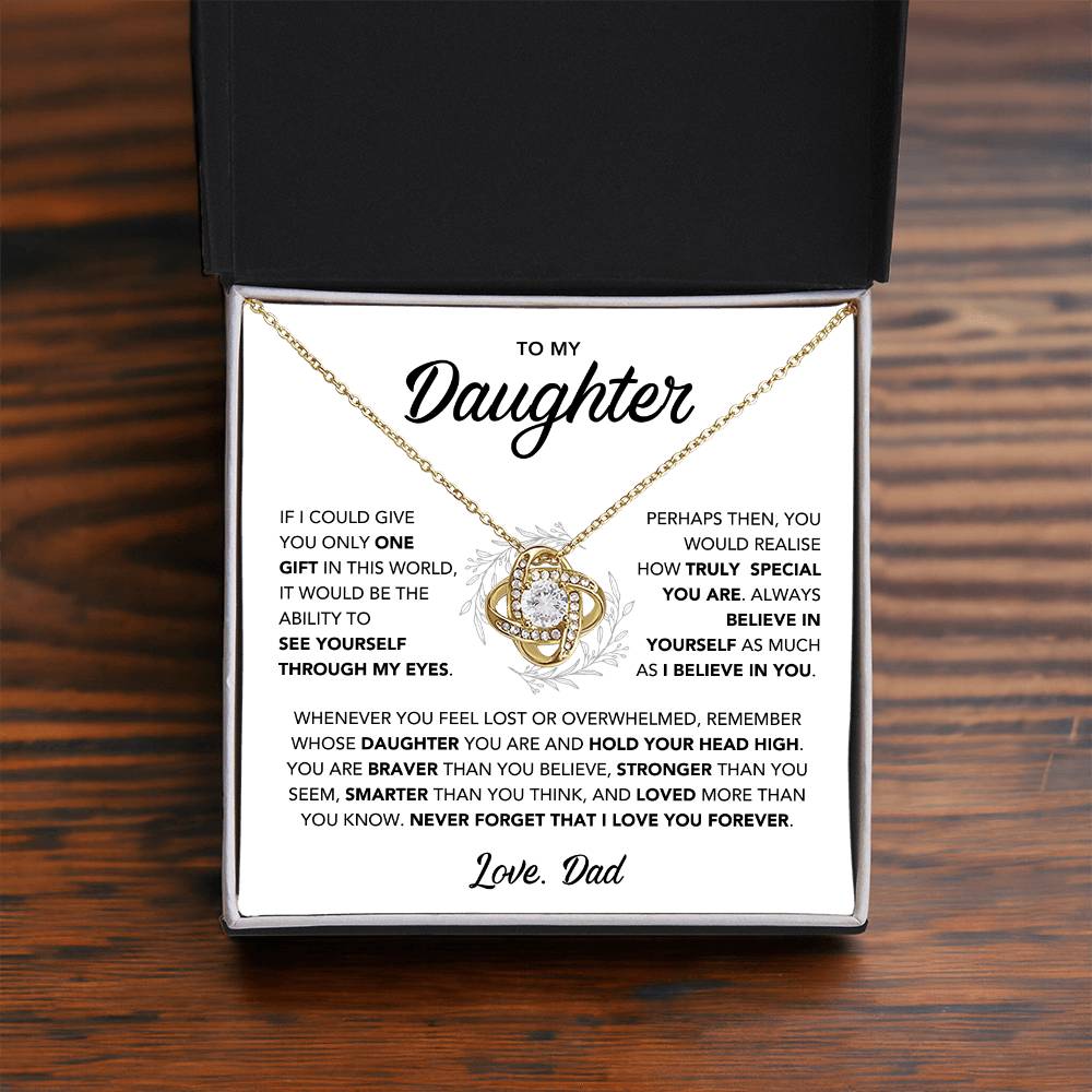 To My Daughter Necklace - Gift from Dad