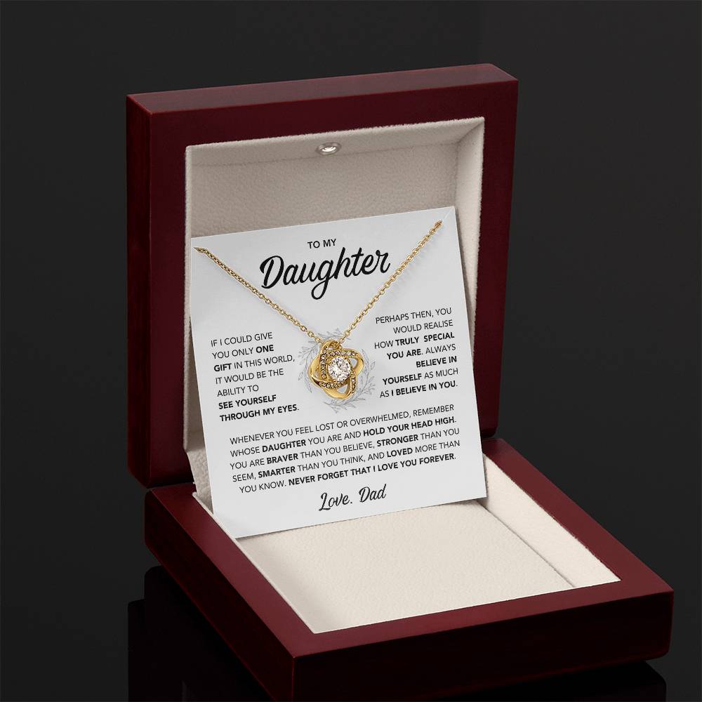 To My Daughter Necklace - Gift from Dad