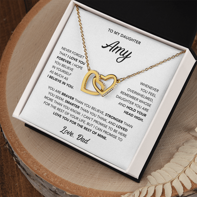 To My Daughter - Interlocking Hearts