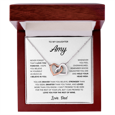 To My Daughter - Interlocking Hearts