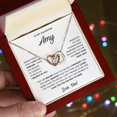 To My Daughter - Interlocking Hearts