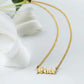 14K Gold Name Necklace, Cuban Chain Necklace