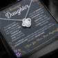 To My Daughter - Always Here - Love-knot Necklace