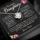 To My Daughter - My Pride - Love-knot Necklace