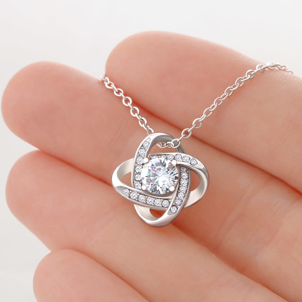 To My Mema - Special Place in My Heart - Love Knot Necklace