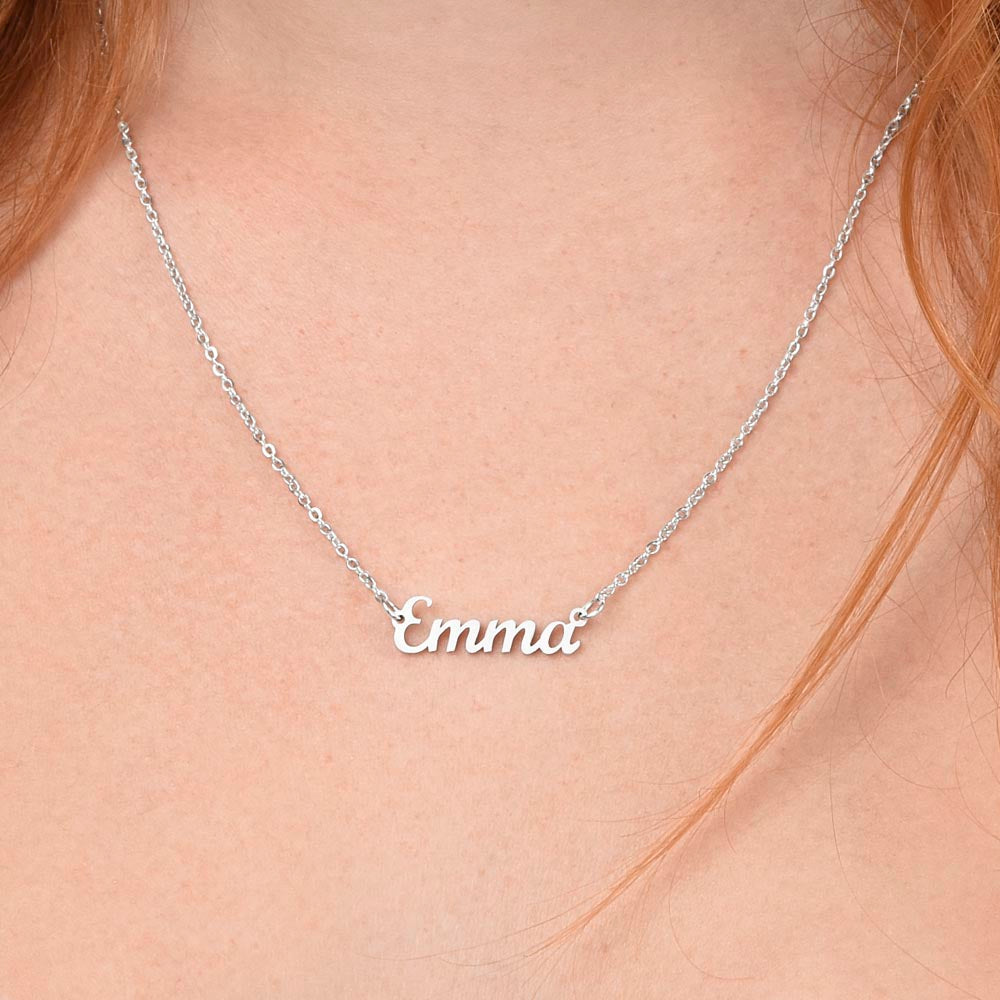 To My Daughter - Wednesday Addams - Custom Name Necklace